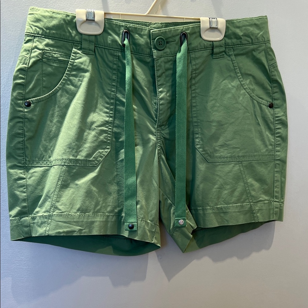 Vibrant Green Shorts with Drawstring